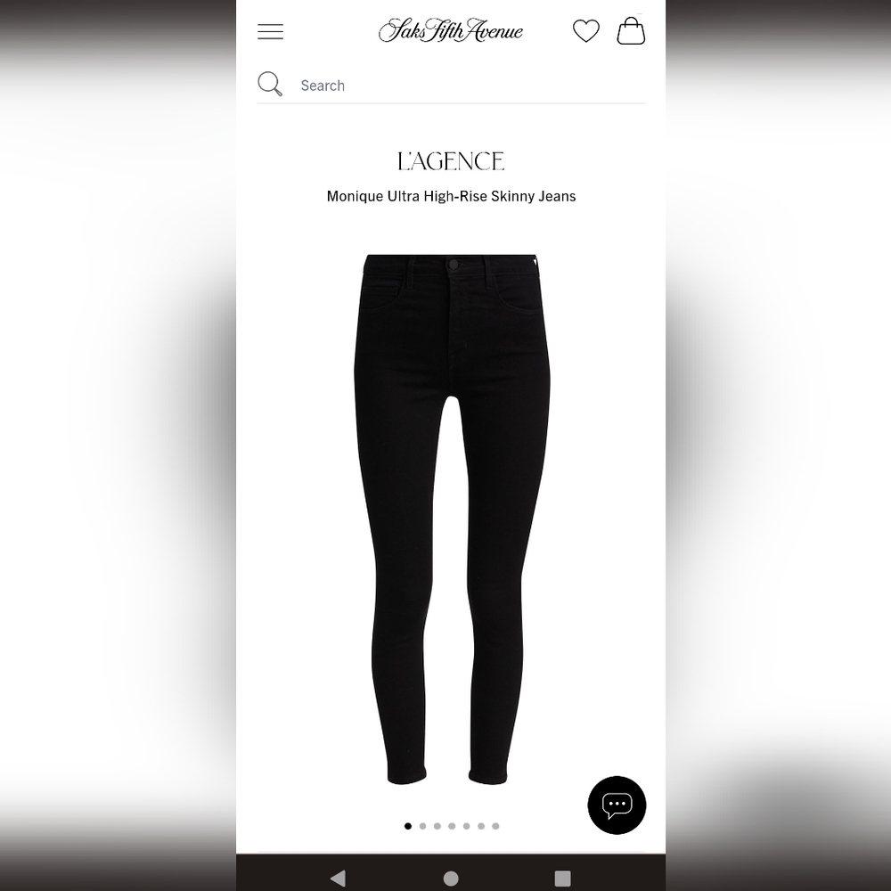 L'Agence Monique Ultra High Rise Skinny Jeans